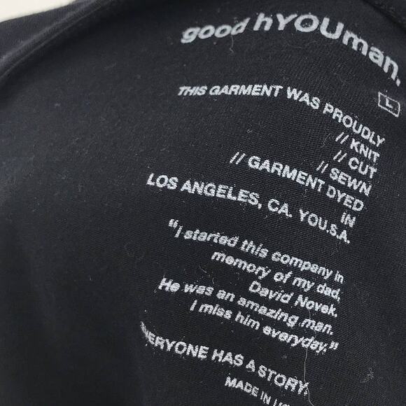 Good hYOUMAn x Cycle Bar Be Different Black Cutout Crop Top - Picture 7 of 9